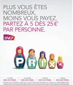 Mini prix pour maxi groupe avec SNCF (sponso) Mini prix pour maxi groupe avec SNCF (sponso)