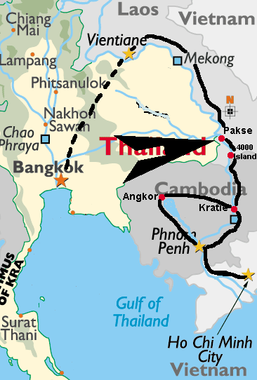 Indochine: point route